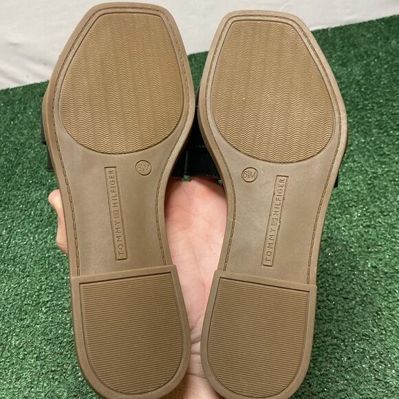 New Tommy Hilfiger Black Paliana sandals women’s size 6.5 (OKPM-07-072) - Picture 4 of 12